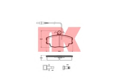 Комплект тормозных колодок, дисковый тормоз