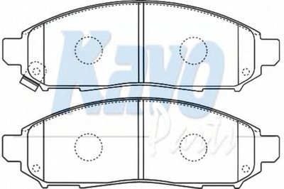 Комплект тормозных колодок, дисковый тормоз MK KASHIYAMA KAVO PARTS
