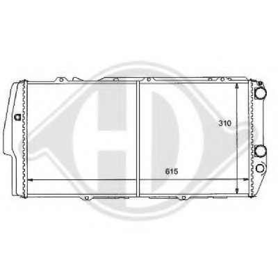 Радиатор, охлаждение двигателя DIEDERICHS купить