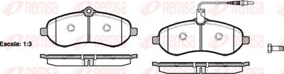 Комплект тормозных колодок, дисковый тормоз KAWE