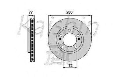 Тормозной диск KAISHIN купить
