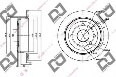 Тормозной диск DJ PARTS купить