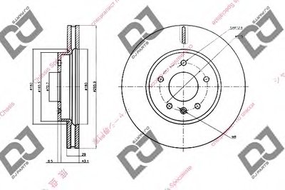 Тормозной диск DJ PARTS купить