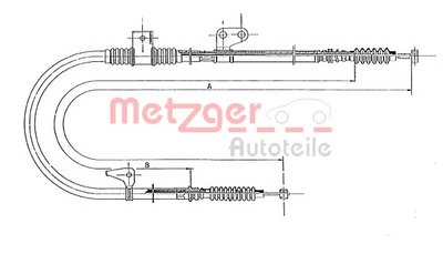 Трос, стояночная тормозная система COFLE METZGER