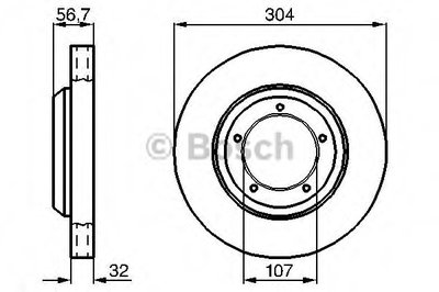 Тормозной диск BOSCH купить