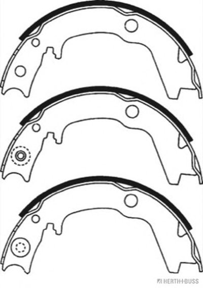 Комплект тормозных колодок HERTH+BUSS JAKOPARTS купить