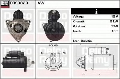 Стартер Remanufactured REMY (Light Duty) DELCO REMY купить