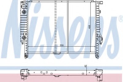 Радиатор, охлаждение двигателя NISSENS купить
