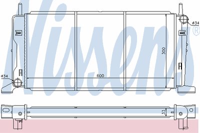 Радиатор, охлаждение двигателя NISSENS купить