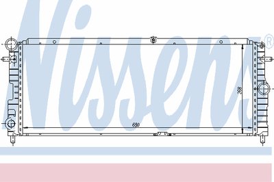 Радиатор, охлаждение двигателя NISSENS купить