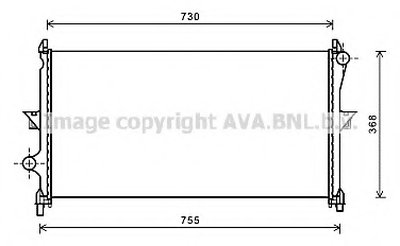 Радиатор, охлаждение двигателя AVA QUALITY COOLING купить