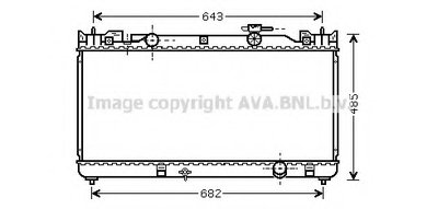 Радиатор, охлаждение двигателя AVA QUALITY COOLING купить