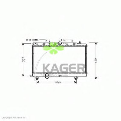 Радиатор, охлаждение двигателя KAGER купить