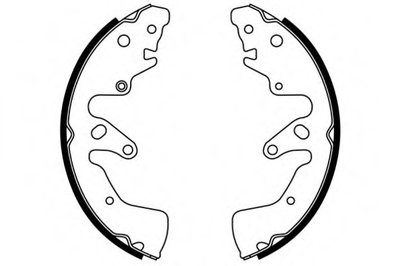 Комплект тормозных колодок; Комплект тормозных колодок, стояночная тормозная система E.T.F. купить