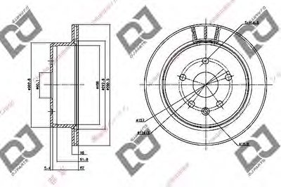 Тормозной диск DJ PARTS купить