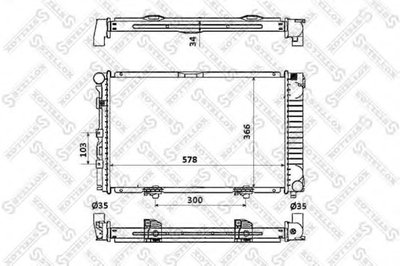 Радиатор, охлаждение двигателя STELLOX купить