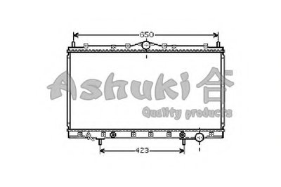 Радиатор, охлаждение двигателя ASHUKI купить