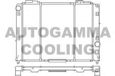 Радиатор, охлаждение двигателя AUTOGAMMA купить