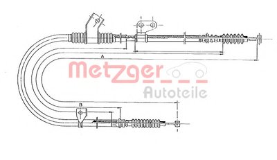 Трос, стояночная тормозная система COFLE METZGER