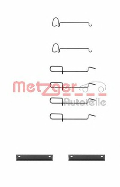 Комплектующие, колодки дискового тормоза METZGER