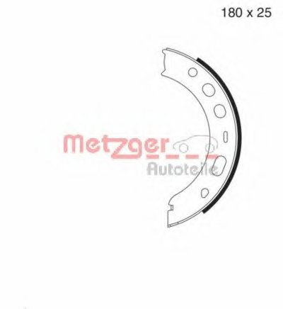 Комплект тормозных колодок, стояночная тормозная система METZGER