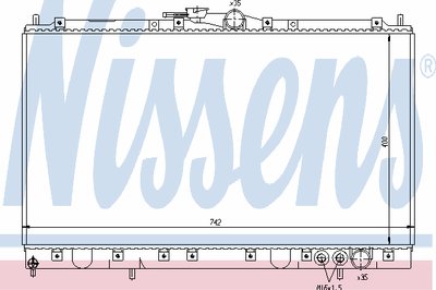 Радиатор, охлаждение двигателя NISSENS купить