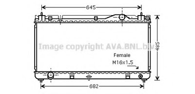 Радиатор, охлаждение двигателя AVA QUALITY COOLING купить