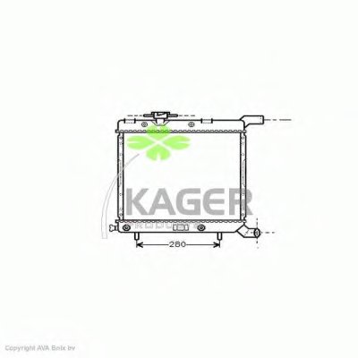 Радиатор, охлаждение двигателя KAGER купить