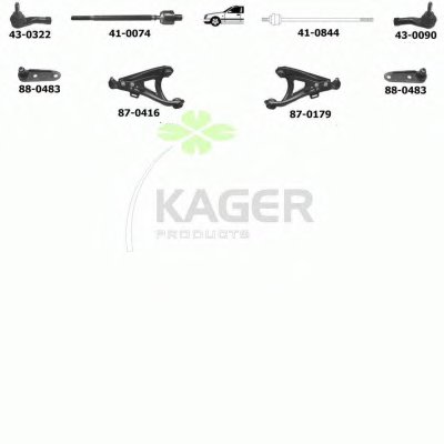Подвеска колеса KAGER