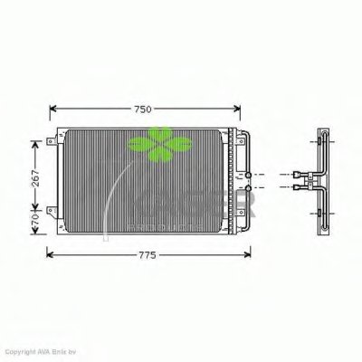 Конденсатор, кондиционер KAGER купить