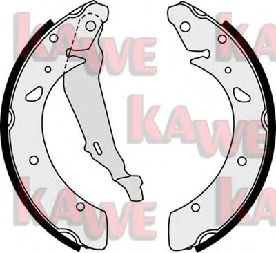 Комплект тормозных колодок KAWE