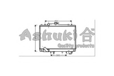 Радиатор, охлаждение двигателя ASHUKI купить