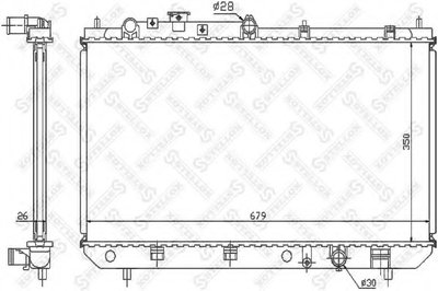 Радиатор, охлаждение двигателя STELLOX купить