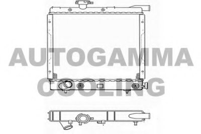 Радиатор, охлаждение двигателя AUTOGAMMA купить