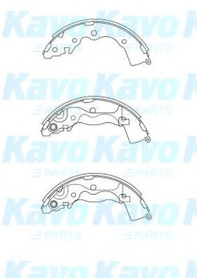 Комплект тормозных колодок MK KASHIYAMA KAVO PARTS купить