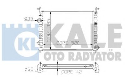 Радиатор, охлаждение двигателя KALE OTO RADYATÖR купить