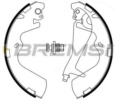 Комплект тормозных колодок BREMSI купить