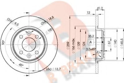 Тормозной диск R BRAKE купить