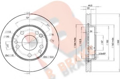 Тормозной диск R BRAKE купить