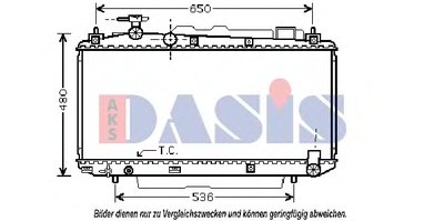 Радиатор, охлаждение двигателя AKS DASIS купить