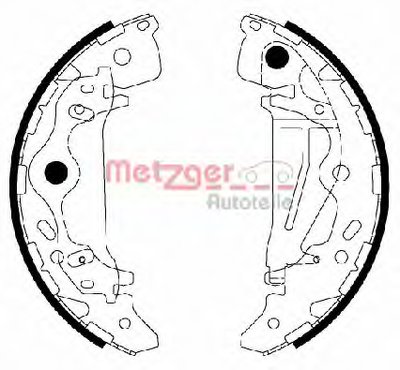 Комплект тормозных колодок METZGER купить