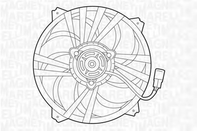 Вентилятор, охлаждение двигателя MAGNETI MARELLI