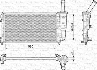 Радиатор, охлаждение двигателя MAGNETI MARELLI купить