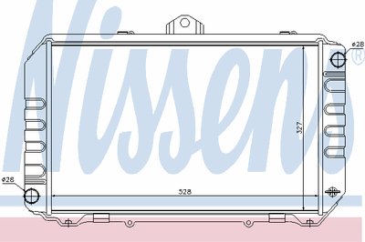 Радиатор, охлаждение двигателя NISSENS купить