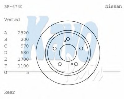 Тормозной диск KAVO PARTS купить