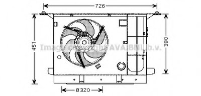 Вентилятор, охлаждение двигателя AVA QUALITY COOLING