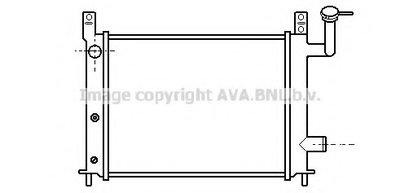 Радиатор, охлаждение двигателя AVA QUALITY COOLING купить
