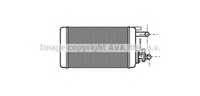 Теплообменник, отопление салона AVA QUALITY COOLING