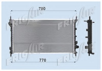 Радиатор, охлаждение двигателя FRIGAIR купить