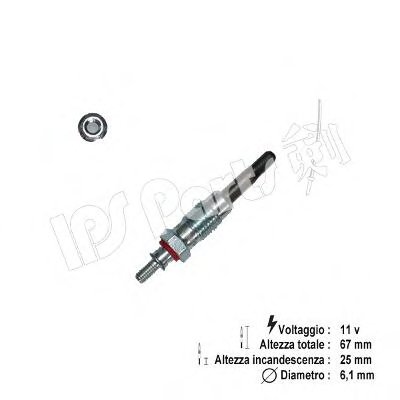 Изолятор, свеча накаливания IPS Parts IPS Parts
